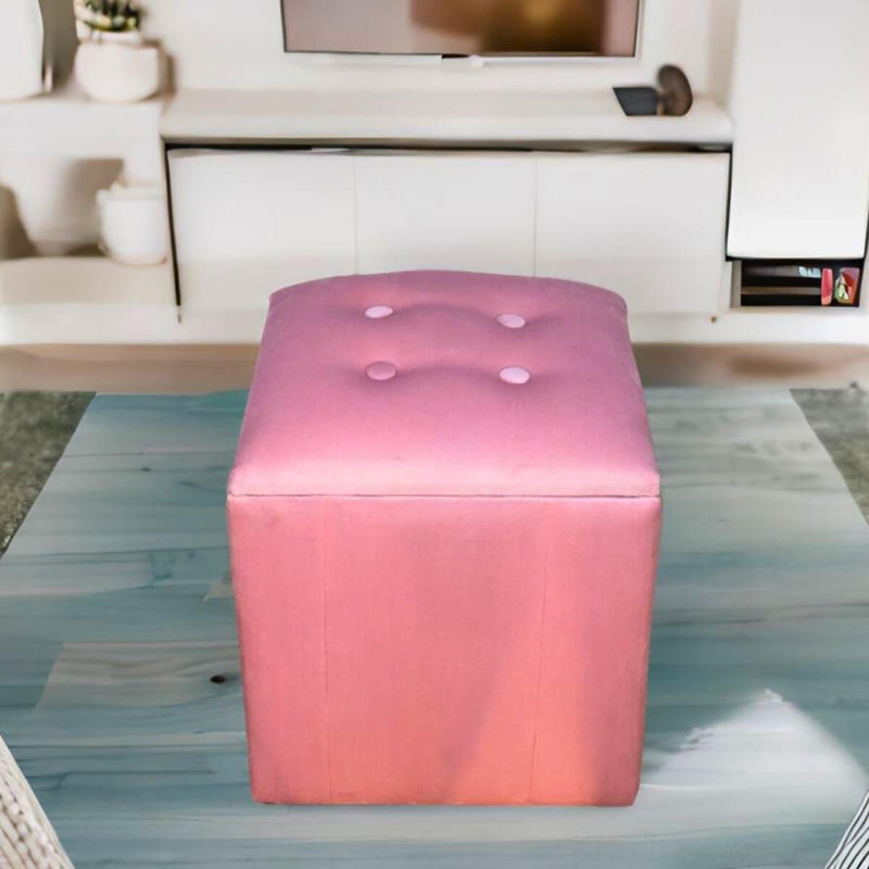 taburete pequeño rosa otomano reposapiés cómodo moderno minimalista cerca de mi donde comprar