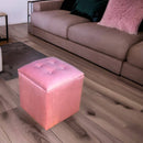 taburete reposapiés rosa cómodo moderno pequeño minimalista cerca de mi donde comprar norval