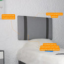 detalles cabecera individual gris cerca de mi