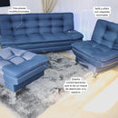 sala con sofá cama izquierda o derecha