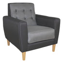 sillón individual negro