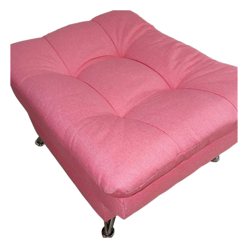 comprar sillón taburete otomano rosa rectangular cerca de mi