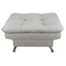 taburete otomano de madera beige reposapiés cómodo moderno pequeño minimalista cerca de mi donde comprar