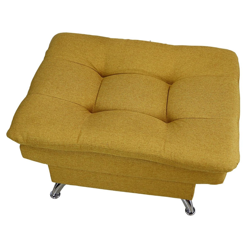 taburete otomano amarillo reposapiés cómodo moderno pequeño minimalista cerca de mi donde comprar