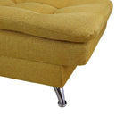 taburete amarillo otomano reposapiés cómodo moderno pequeño minimalista cerca de mi donde comprar