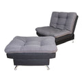 comprar sillón reclinable sofá cama individual gris negro moderno minimalista cómodo oferta cerca de mi