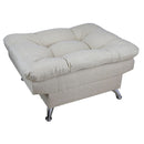 taburete otomano reposapiés beige cómodo moderno pequeño minimalista cerca de mi donde comprar