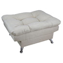 taburete otomano reposapiés beige cómodo moderno pequeño minimalista cerca de mi donde comprar