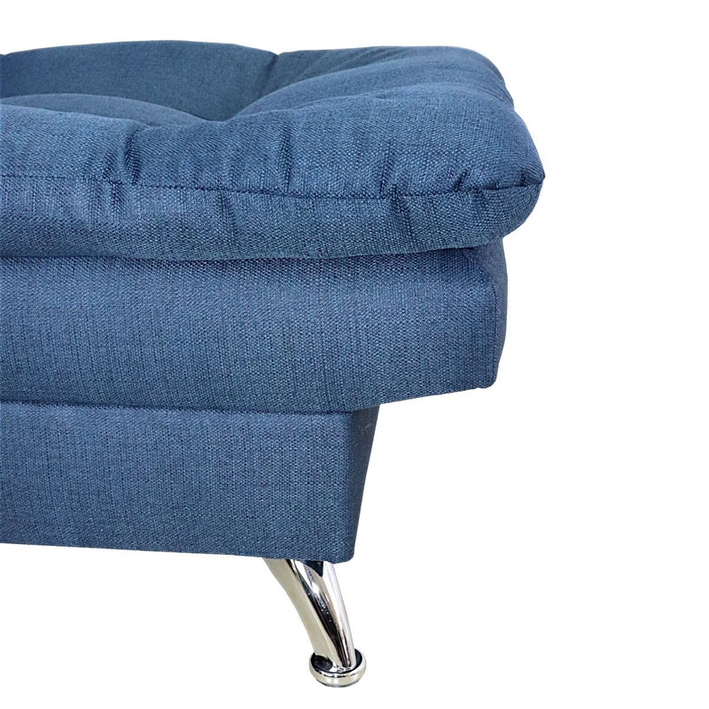taburete otomano reposapiés cómodo moderno pequeño minimalista azul cerca de mi donde comprar