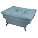 taburete turquesa otomano reposapiés cómodo moderno pequeño minimalista cerca de mi donde comprar